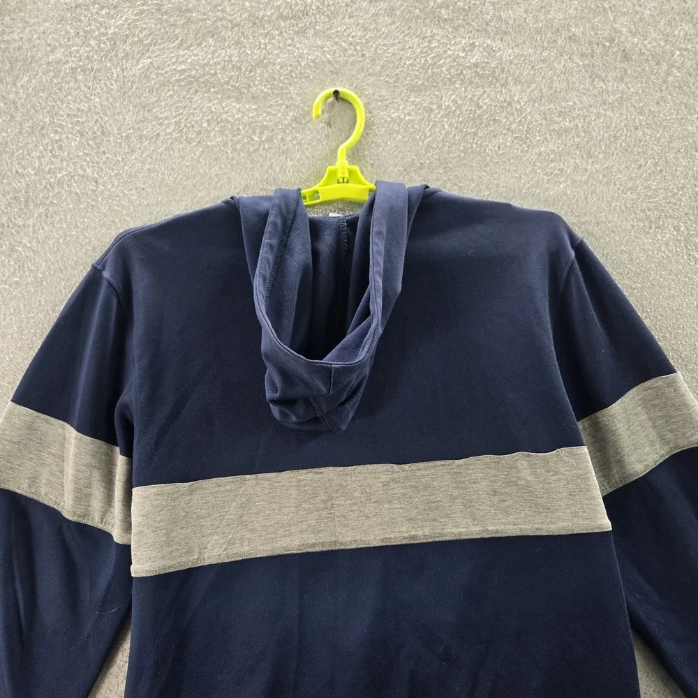 VINTAGE BYU Cougars Women Hoodie M Navy Embroidery Adidas Colorblock Logo READ